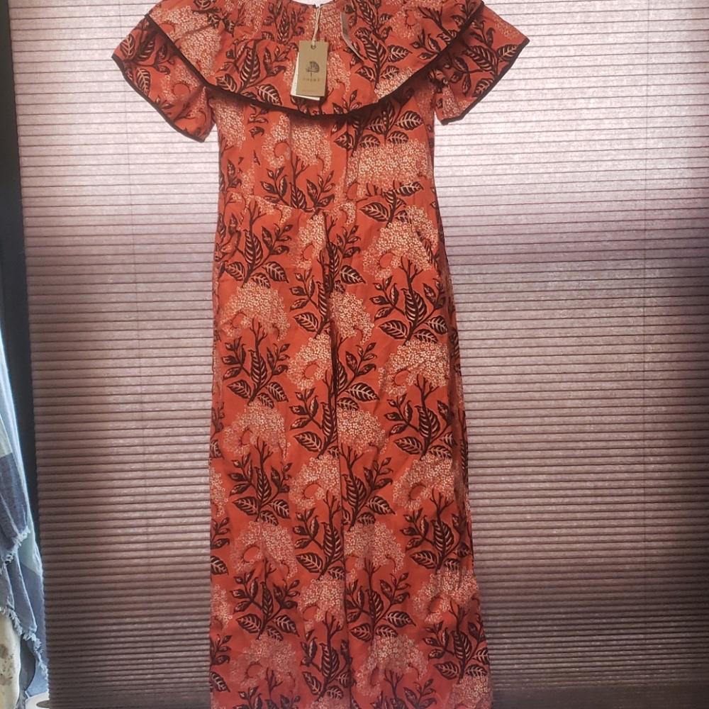 Anthropology beautiful pant leg dress